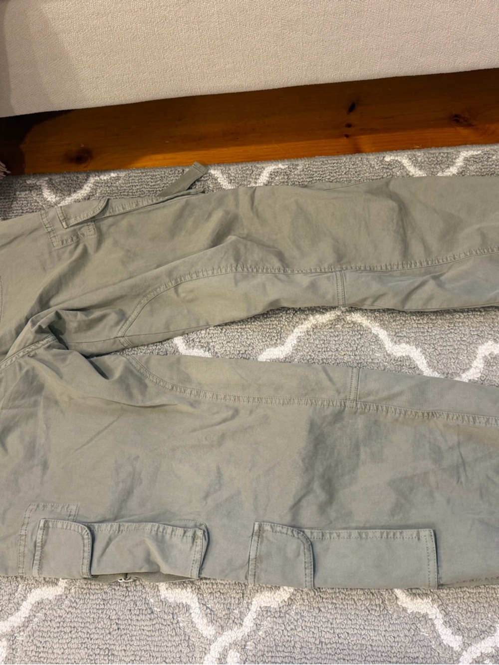 Abercrombie & Fitch Olive-Green Drawstring Cargo Pants